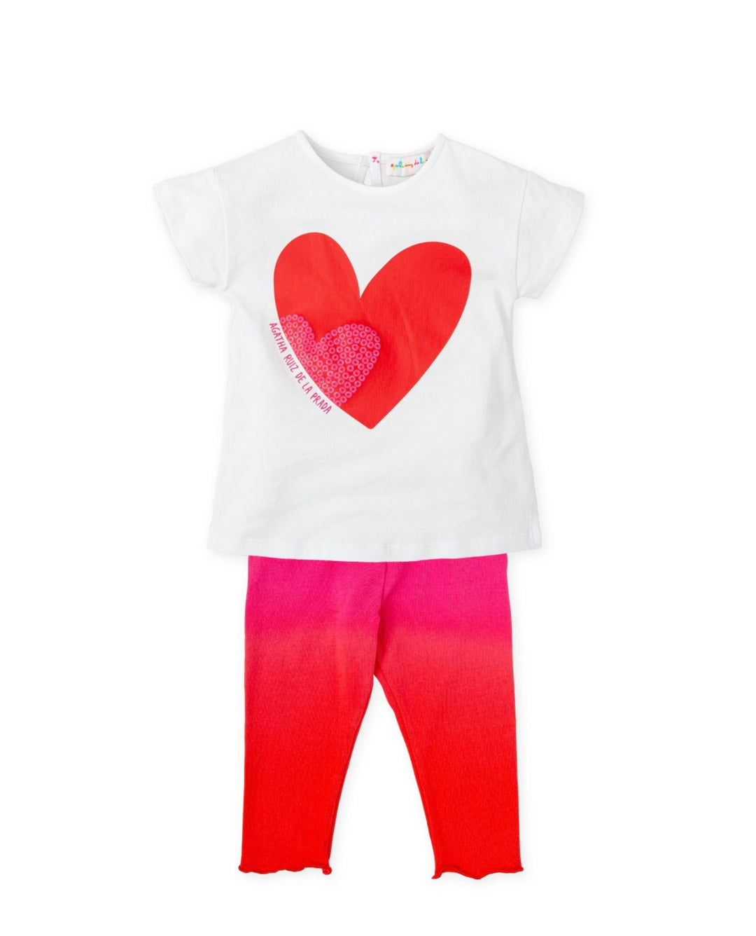 Heart Print Top & Leggings Set by Agatha