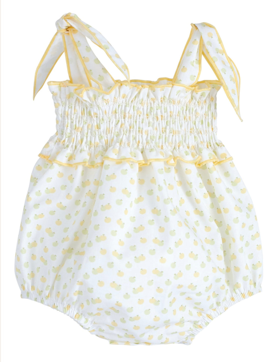 Yellow Print Romper by Calamaro