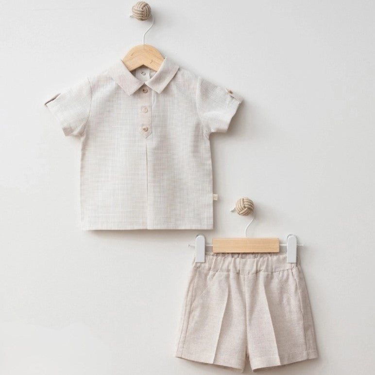Linen Short Set by Omnis Pura