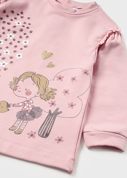 Toddler Girls pink Jumper Dress by Mayoral