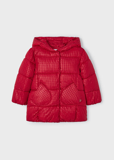Red Girls Puffer Coat by Mayoral