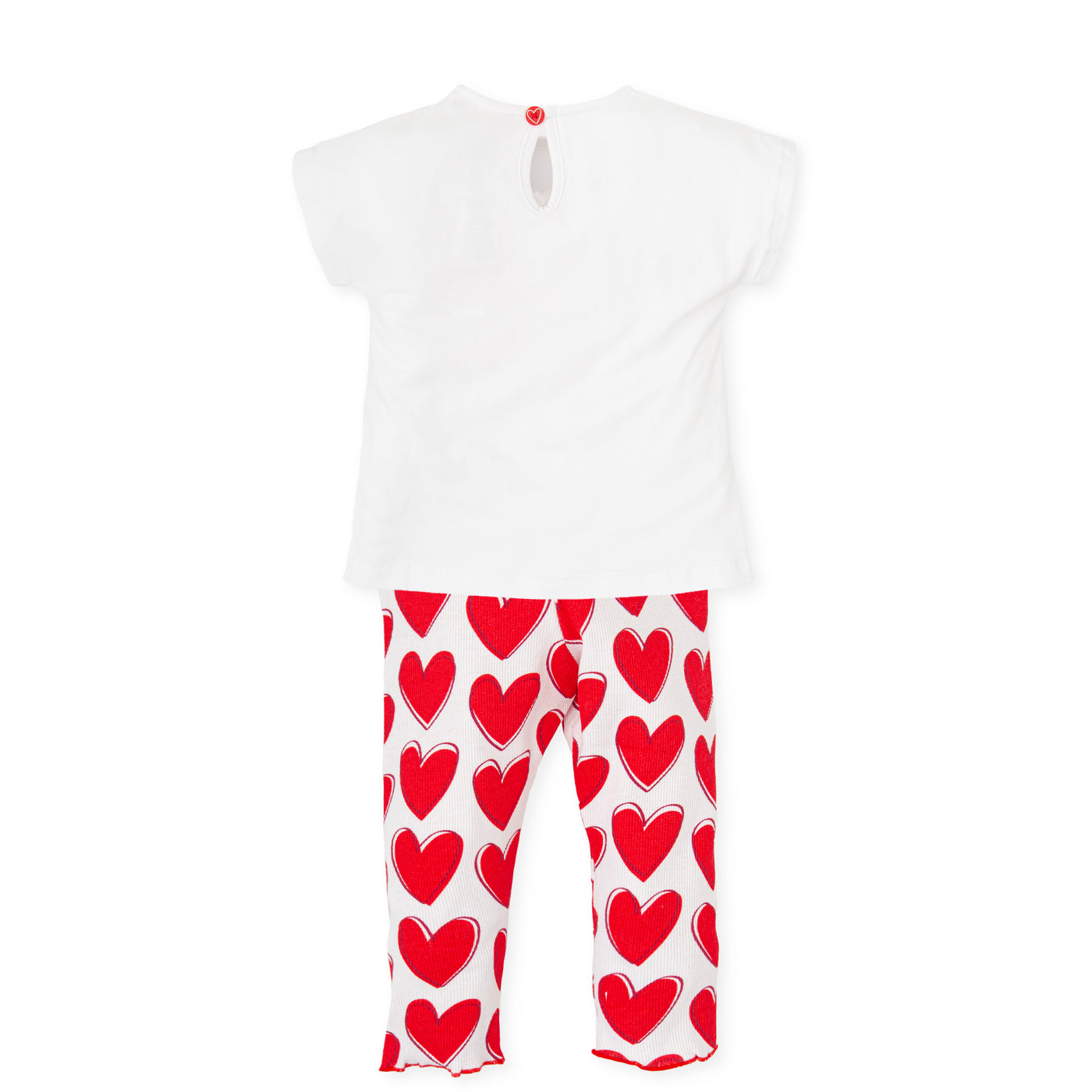 Red Heart Legging Set By Agatha