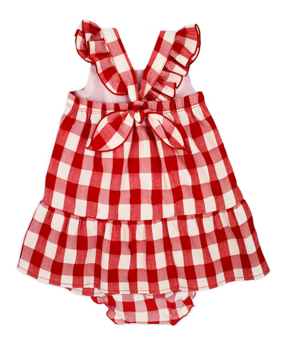 Red Gingham Dress and Bloomers by Rapife