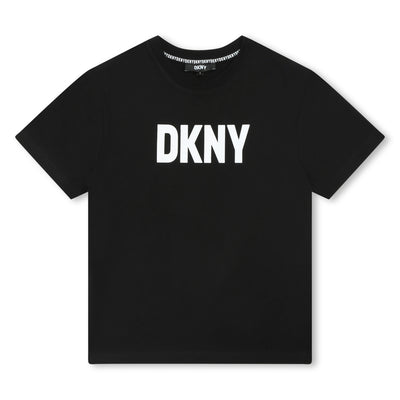 Black Logo T-shirt by DKNY