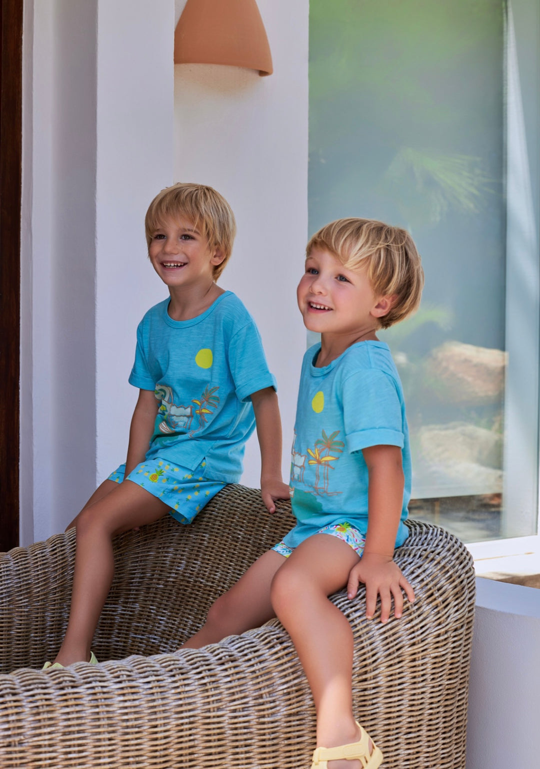 Turquoise T Shirt by Tutto Piccolo