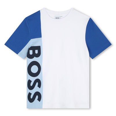 Blue & White T-shirt by BOSS