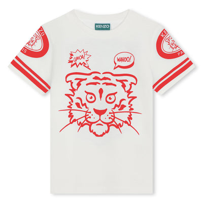 White Red Tiger T-shirt by Kenzo