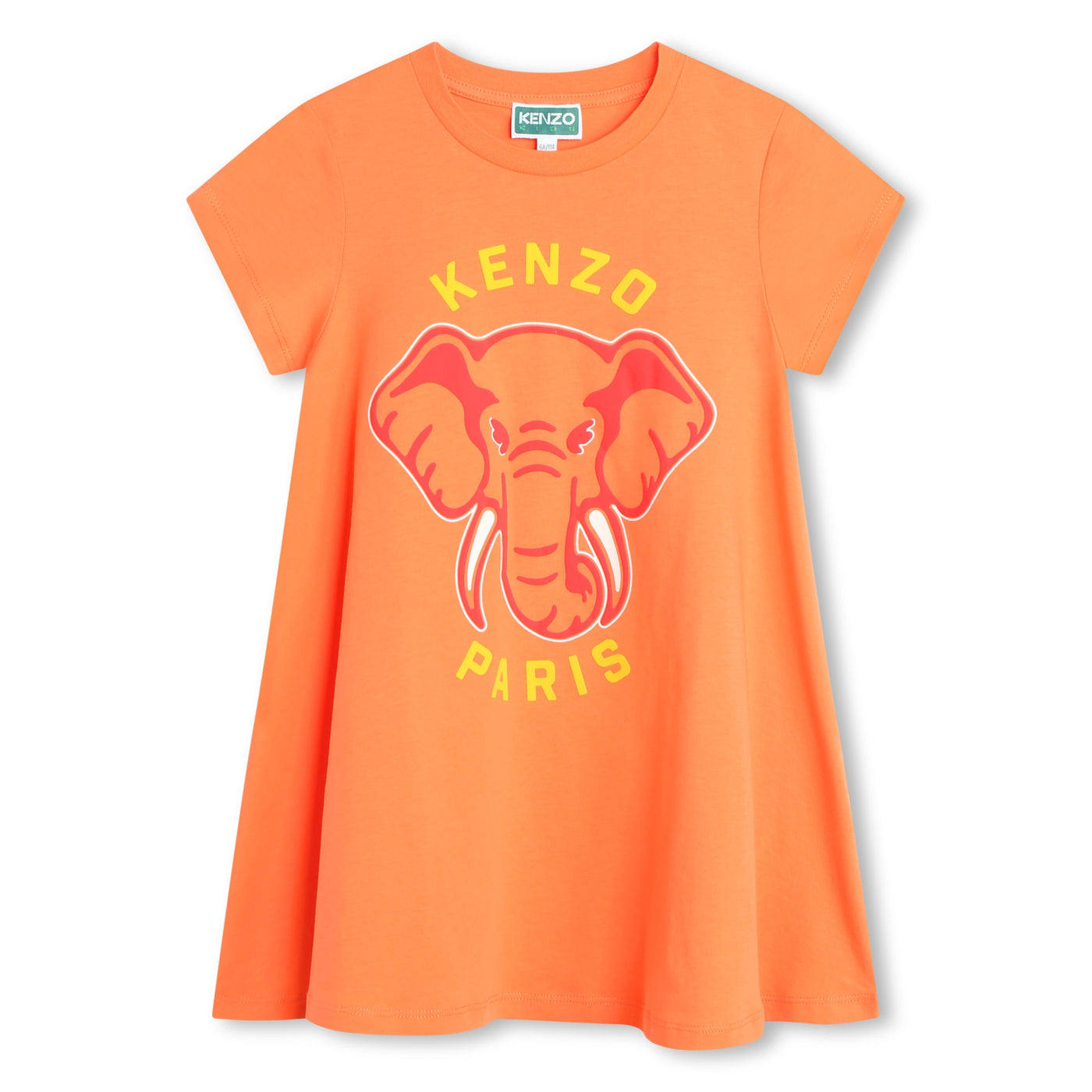 Orange Elephant Dress by Kenzo