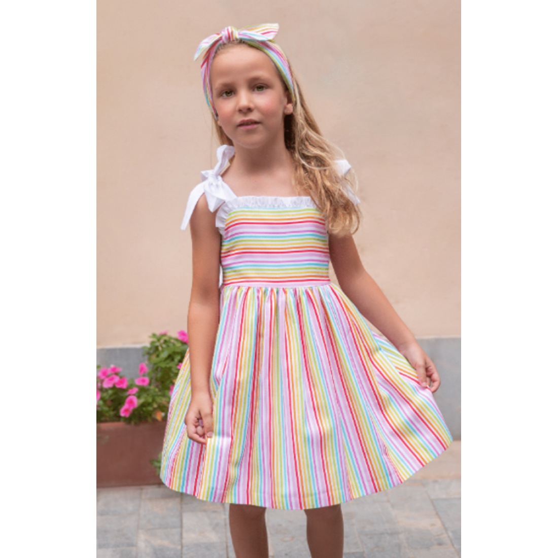 Multi Stripe Dress by Rochy