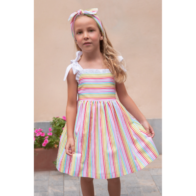 Multi Stripe Dress by Rochy