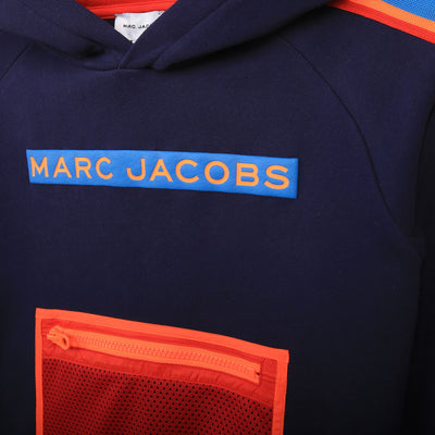 Navy Hooded Sweatshirt By Marc Jacobs