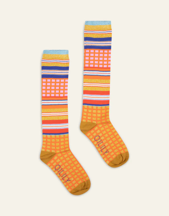 Mieke Yellow Knee High Socks by Oilily