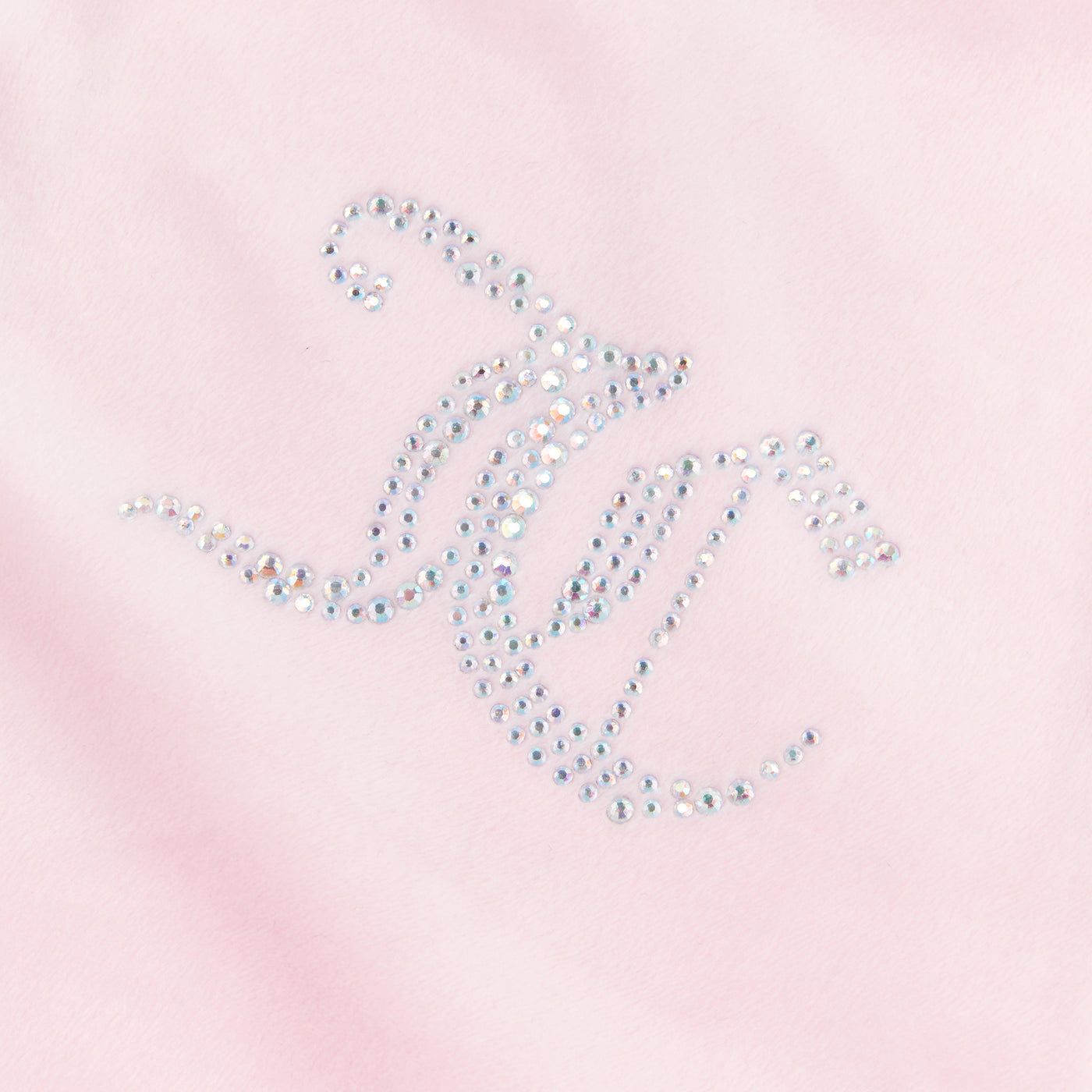 Pink Diamante Velour Zip Hoodie by Juicy Couture